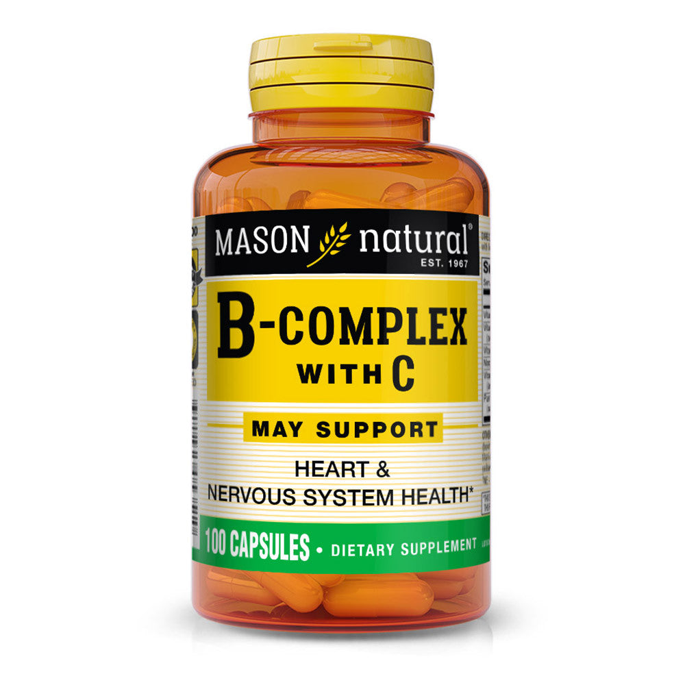 Mason Natural B Complex With Vitamin C Capsules, 100 Ea